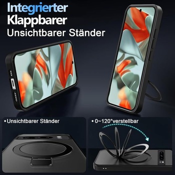 Puzdro na telefón Tawarror MagStand pre Google Pixel 9 Pro XL, matné priesvitné magnetické ochranné