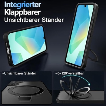 Púzdro Tawarror MagStand pre Samsung Galaxy A16 5G/4G, matné priesvitné magnetické ochranné púzdro