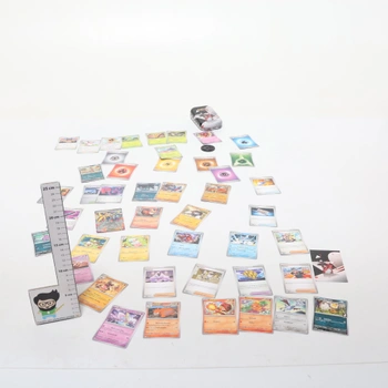 Balíček mini plechoviek PoKéMoN, 50 rôznych kariet, 1 náhodne vybraná extrémne vzácna herná minca