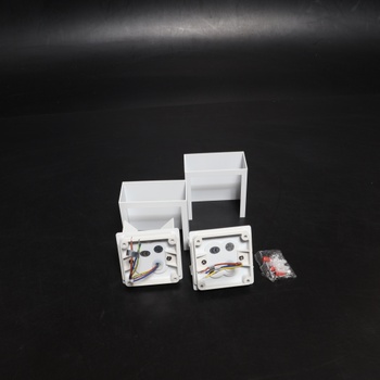 KICAAO LED nástěnné svítidlo pro interiér, sada 2 kusů, 10x10x5cm nástěnné svítidlo s otočným a