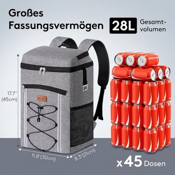 Šedý batoh - 28 l Lifewit 25172