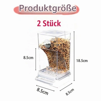 Multifunkčné automatické krmítko pre vtáky, priehľadné krmítko do klietky pre domáce vtáky, andulky,