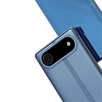 IMEIKONST Flipové pouzdro pro iPhone 17 6,3 palce, zrcadlově modré, QH, modré, pro iPhone 17 6,3