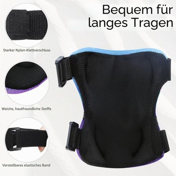 Chrániče kolien YooxArmor pre deti, sada 6 kusov, chrániče na inline korčule pre deti 3-13 rokov,