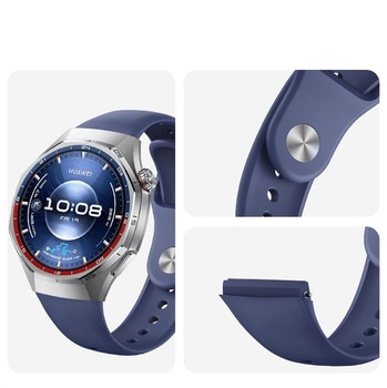 Náramok GIOPUEY kompatibilný s Huawei Watch GT 6 Pro 46mm, mäkký silikónový remienok [odolný proti