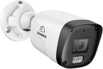 IP kamera značky Sannce, biela