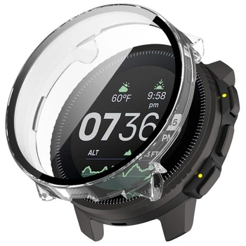 Pouzdro GIOPUEY kompatibilní s SUUNTO Vertical 2, [2 ks] Ochranné sklo na displej + rám z tvrdého