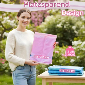 Skládací vanička WAVYEASE tmavorůžová