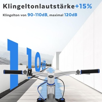 Zvonček na bicykel, inovatívny mini zvonček z hliníkovej zliatiny s hlasitosťou 110 dB pre bicykle,