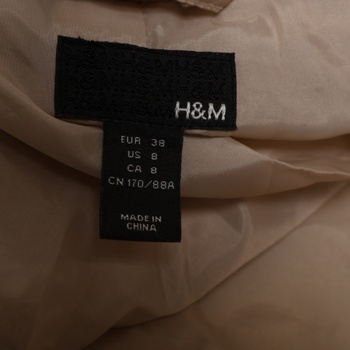 Dámsky kabát H&M béžový veľ. 38 EUR
