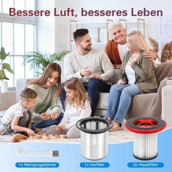 4 náhradní filtry (číslo dílu 12040193) pro akumulátorové vysavače Bosch Unlimited Series 7