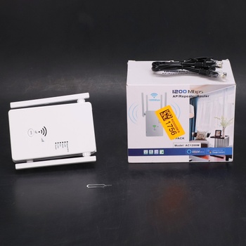 Aenxwa WLAN opakovač WLAN zosilňovač 1200 Mbit/s dvojpásmový WiFi zosilňovač s režimom