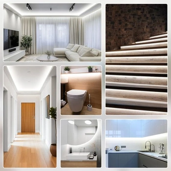 Neonový světelný pásek Cozylady 2m, studená bílá, 120 LED diod/m, CRI>90, stmívatelný 5V světelný