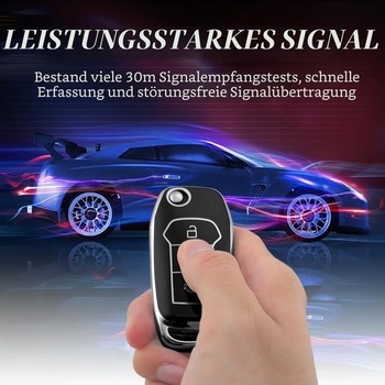 Pouzdro na klíče pro Ford Fiesta Puma Ka Kuga Focus Ecosport Edge černá stříbrná