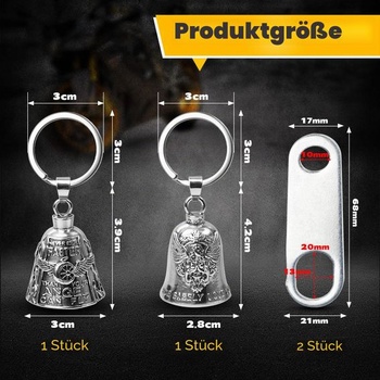 Strážne zvončeky pre šťastie na motorku Molirex