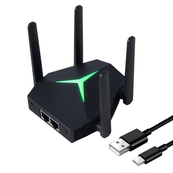 AC1200 WiFi opakovač, dvoupásmový WiFi extender (černý)