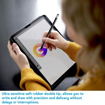 N NEWTOP kapacitný stylus GD10 univerzálny hrot gumový dotykový displej duálny hrot malý a veľký