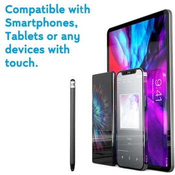 N NEWTOP kapacitní stylus GD10 univerzální hrot gumový dotykový displej duální hrot malý a velký