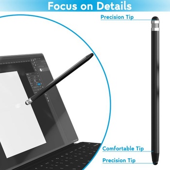 N NEWTOP kapacitný stylus GD10 univerzálny hrot gumový dotykový displej duálny hrot malý a veľký