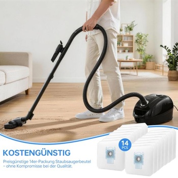 14 sáčkov do vysávača typu G, VŠETKY pre vysávače Siemens a Bosch s vreckami