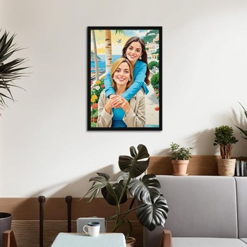 Fotorámik Giftgarden A2 čierny, hliníkový