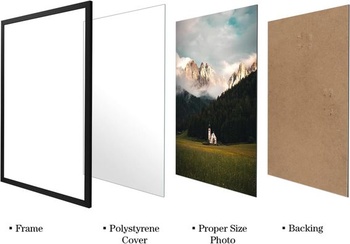 Fotorámik Giftgarden A2 čierny, hliníkový