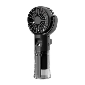 Ručný ventilátor, prenosný mini ventilátor s vodnou hmlou, dobíjací ventilátor s USB a 4 rýchlosťami,
