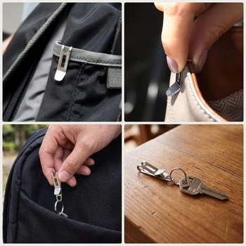 KeySmart Nano Clip - Vreckový klip na kľúčenku - Pripevnite si kľúče k nohaviciam alebo vrecku a zbavte