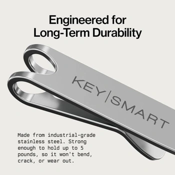 KeySmart Nano Clip - Vreckový klip na kľúčenku - Pripevnite si kľúče k nohaviciam alebo vrecku a zbavte