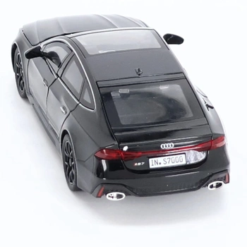 Imtfzct 1/24 Supercar RS7 Black Warrior Model Car, zvukové a světelné autíčko s funkcí natahování,