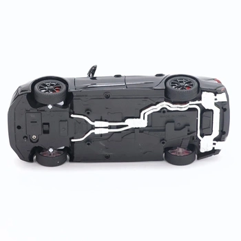 Imtfzct 1/24 Supercar RS7 Black Warrior Model Car, zvukové a světelné autíčko s funkcí natahování,