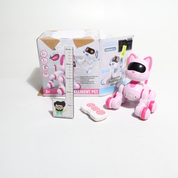 Fisca Diaľkovo ovládaná robotická mačka hračka pre deti - RC kaskadérsky robot mačka so spevom,
