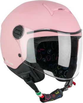 Helma na motocykl CGM růžová, M (49 – 50 cm)