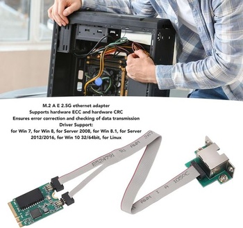 M.2 2,5G Ethernetová karta RTL8125B Průmyslová řídicí síťová karta Průmyslový PCI Express síťový