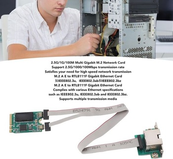 M.2 2,5G Ethernetová karta RTL8125B Priemyselná riadiaca sieťová karta Priemyselný PCI Express sieťový