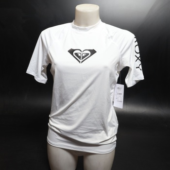 Dámsky rashguard Roxy krátky rukáv L biela