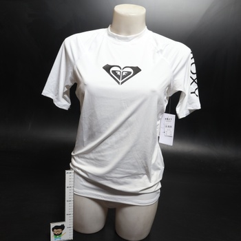 Dámsky rashguard Roxy krátky rukáv L biela