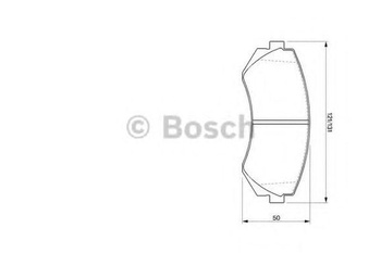 Brzdové doštičky BOSCH predné/zadné (sada) 0986424489