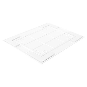 185 x 240 mm, samolepicí revizní panely – bílé, nástěnný kryt otvoru pro vodovodní/elektrické vedení