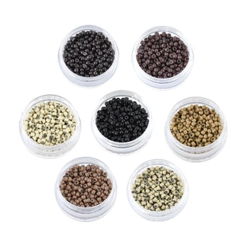 200 silikónových nano krúžkov, 3,0 mm nano krúžky/mikro…