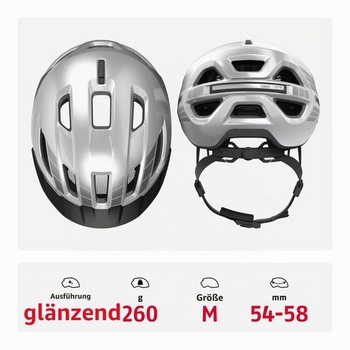 Městská helma ABUS Urban-I 4.0 LR - Cyklistická helma s otevíráním do culíku, hledím, magnetickým