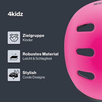Uvex 4kidz - robustní cyklistická helma pro děti - individuálně nastavitelná velikost - pratelná