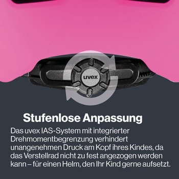 Uvex 4kidz - robustní cyklistická helma pro děti - individuálně nastavitelná velikost - pratelná