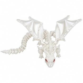3D drak s krídlami, 30cm dračia hračka s očami