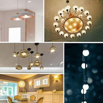 E14 LED G45 Mini žiarovka 4W nahrádza 40W žiarovku, teplá biela 2700K, 4 kusy, 470 lúmenov (ekvivalent