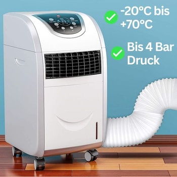 Výfuková hadica Home Melody 150 mm 3 metre flexibilné PVC pre prenosné klimatizácie, sušičky bielizne,
