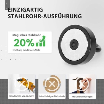 Magnetické háčiky Neosmuk, 30kg extra silné magnetické háčiky na kempovanie, dielňu, skrinky, háčiky na