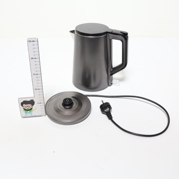 Kanvica ProfiCook® 1,5 litra | 2200 W | Dvojstenný termoplášť | Ovládanie jednou rukou | Stanica s