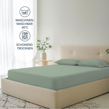 Napínacie prestieradlo Dreamzie 180 x 200 cm - 35 cm hlboké vrecko - 100% mikrovlákno - svetlo