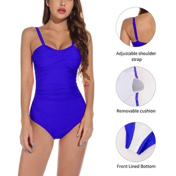 Yuson Girl Dámske plavky s reguláciou bruška, jednodielne plavky s push-up strihom, monokiny pre ženy,